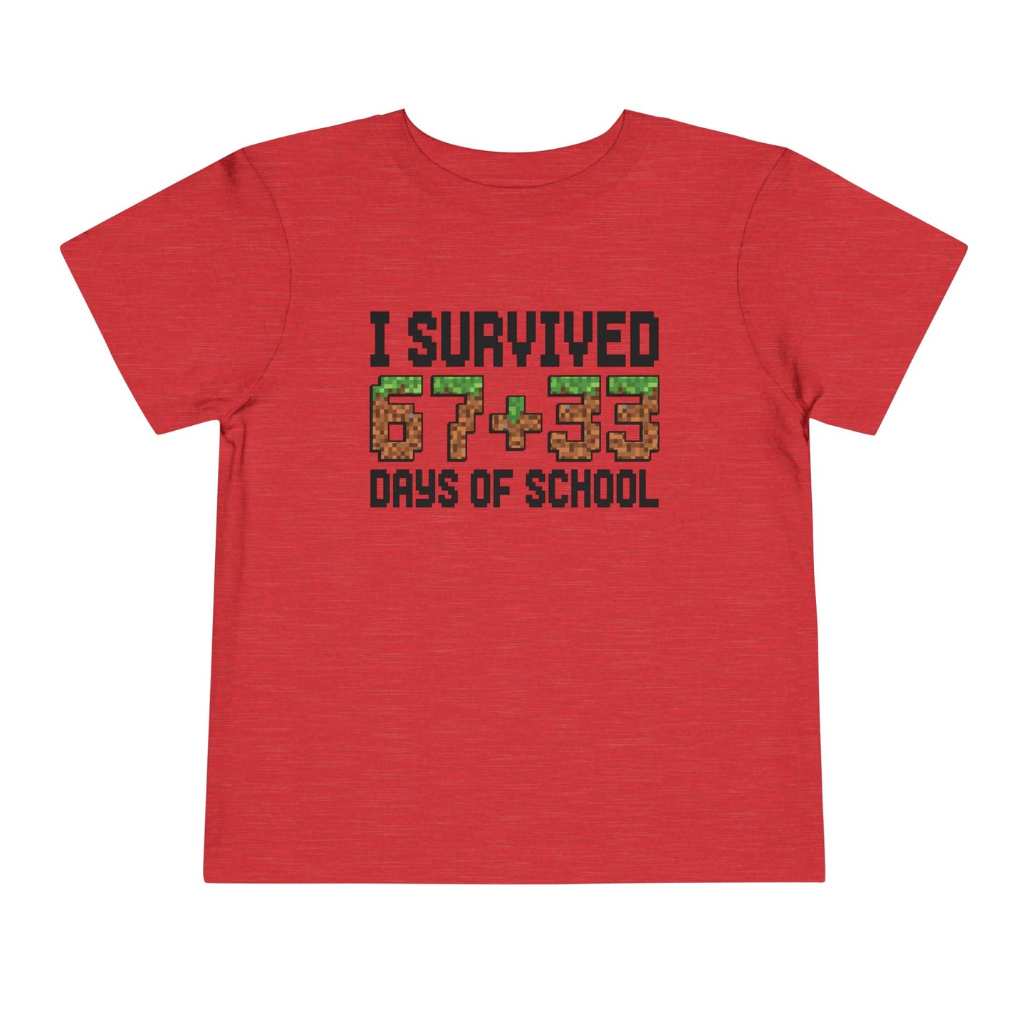 I Survived 67+33 Days of School - End-of-Year Graduation Shirt, School Humor T Shirt