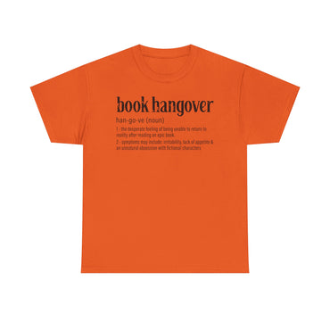 Book Hangover Definition T-Shirt - Literary Reader Tee - Book Lover Quote Tee for Readers