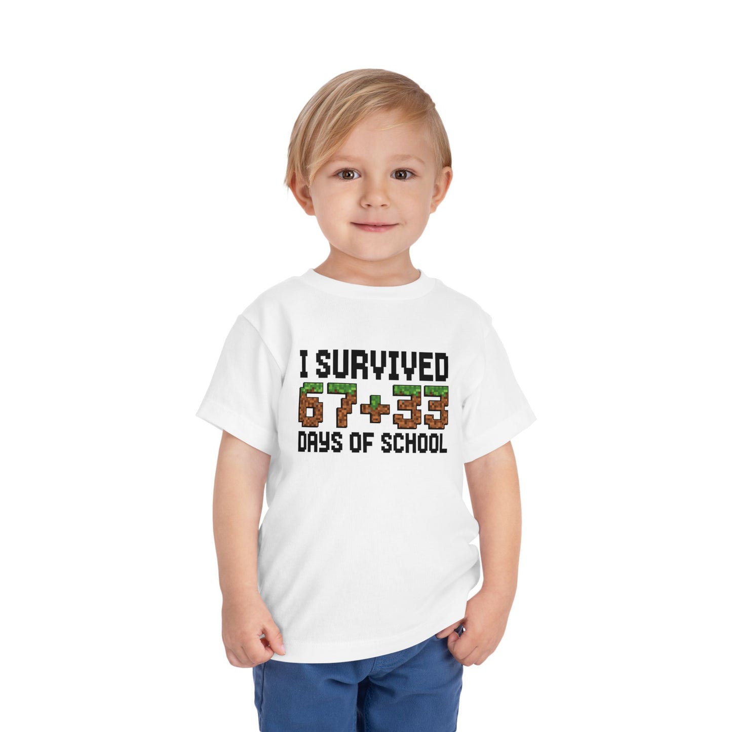 I Survived 67+33 Days of School - End-of-Year Graduation Shirt, School Humor T Shirt