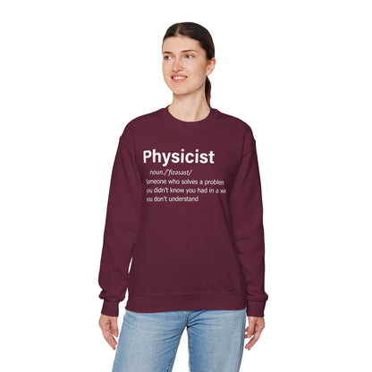 Physicist Definition Sweatshirt, Science Humor, Gift for Physics Lovers — Funny Scientist Gifts for Physicists