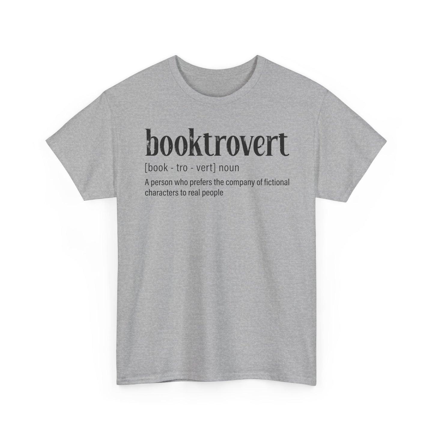 Booktrovert Definition Tee – "booktrovert" Literary Reader T‑Shirt