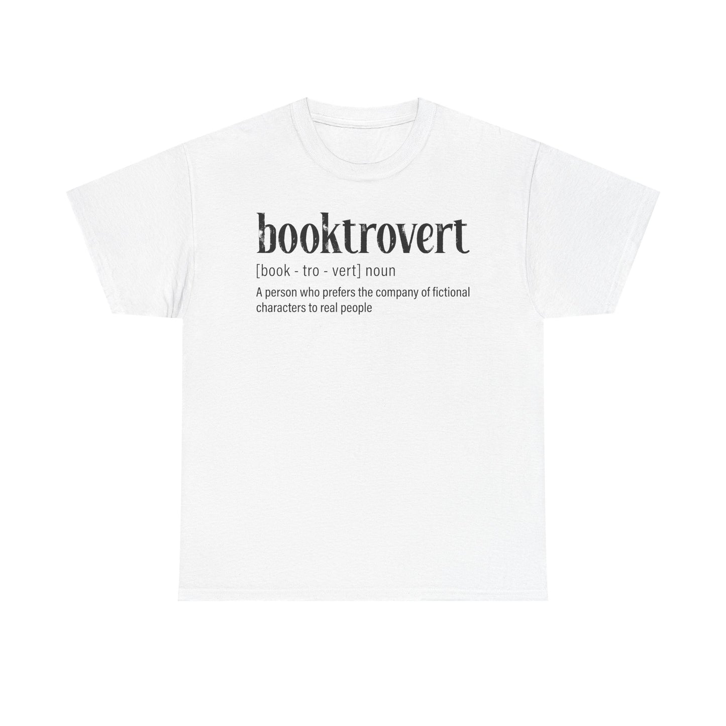 Booktrovert Definition Tee – "booktrovert" Literary Reader T‑Shirt