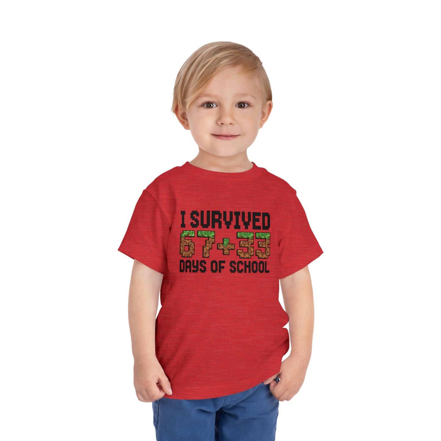 I Survived 67+33 Days of School - End-of-Year Graduation Shirt, School Humor T Shirt