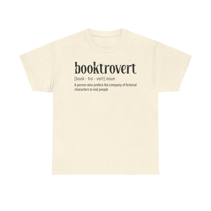 Booktrovert Definition Tee – "booktrovert" Literary Reader T‑Shirt
