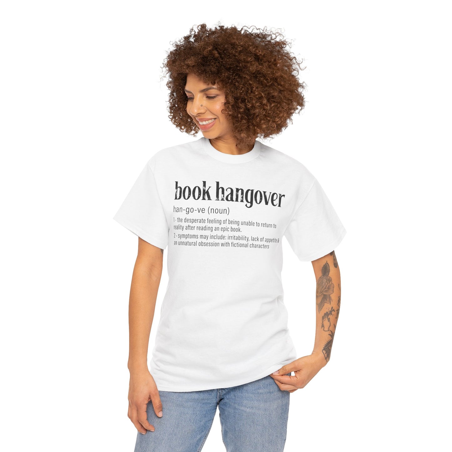 Book Hangover Definition T-Shirt - Literary Reader Tee - Book Lover Quote Tee for Readers