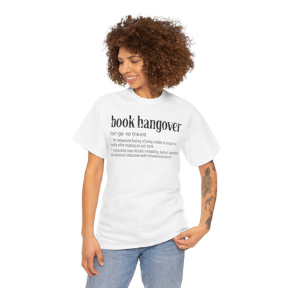 Book Hangover Definition T-Shirt - Literary Reader Tee - Book Lover Quote Tee for Readers