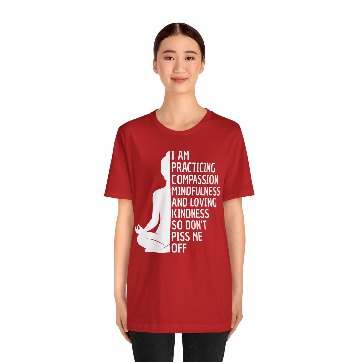 I Am Practicing Compassion So Don’t Piss Me Off T Shirt - Funny Quotes shirt, Sarcastic Quotes