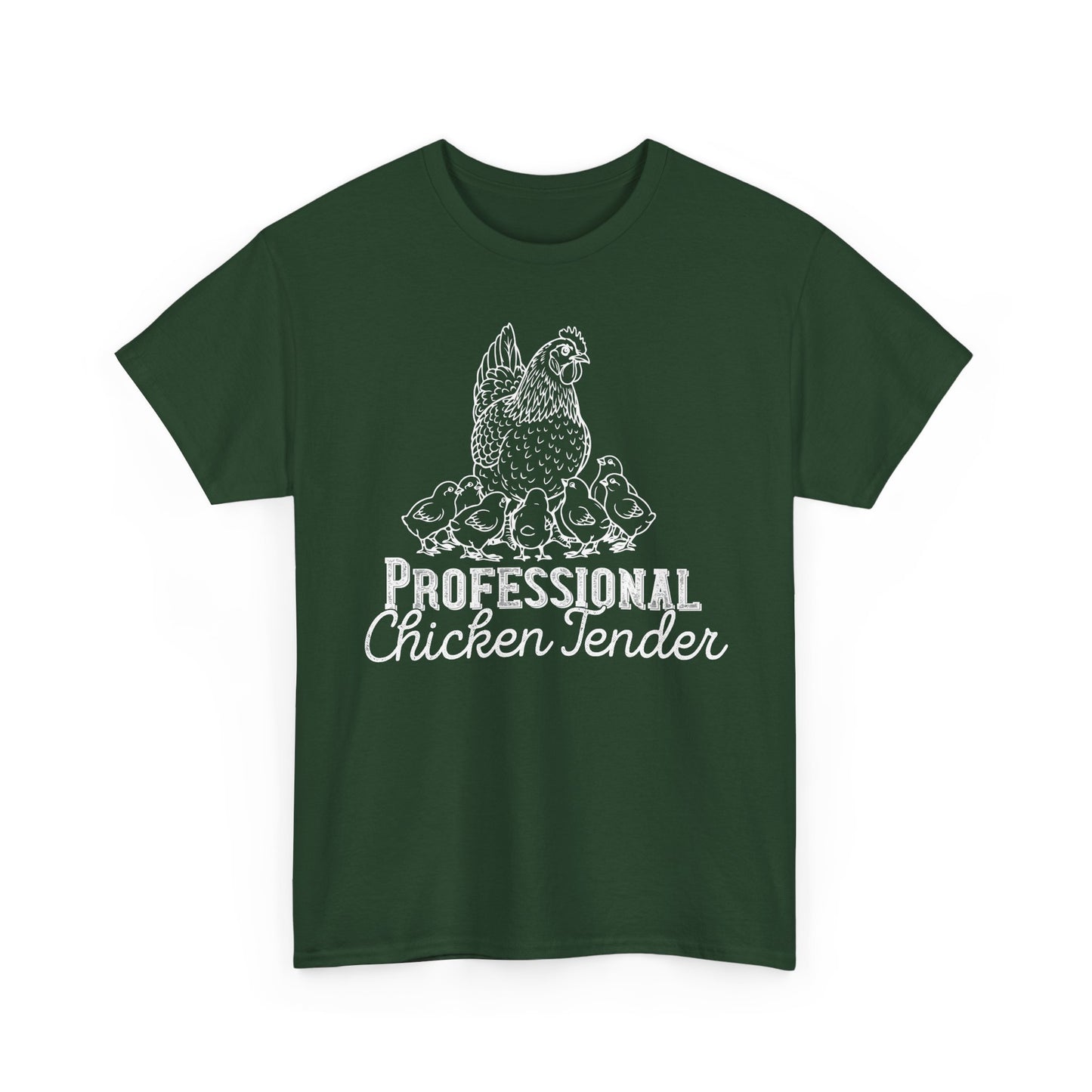 Professional Chicken Tender T-Shirt — Hen & Chicks Farm Tee, Funny Chicken Quotes T Shirt, Gift for Poultry Lovers