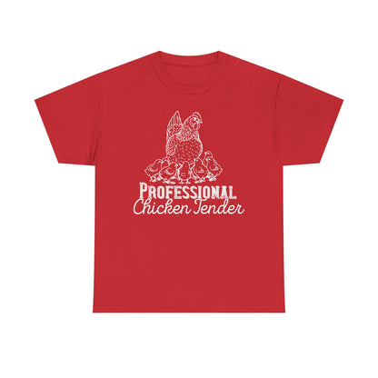 Professional Chicken Tender T-Shirt — Hen & Chicks Farm Tee, Funny Chicken Quotes T Shirt, Gift for Poultry Lovers