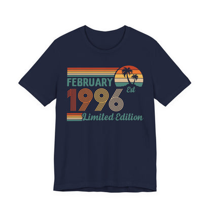 February 1996 Limited Edition shirt - Retro Vintage Birthday T‑Shirt, Classic Birthday Gift
