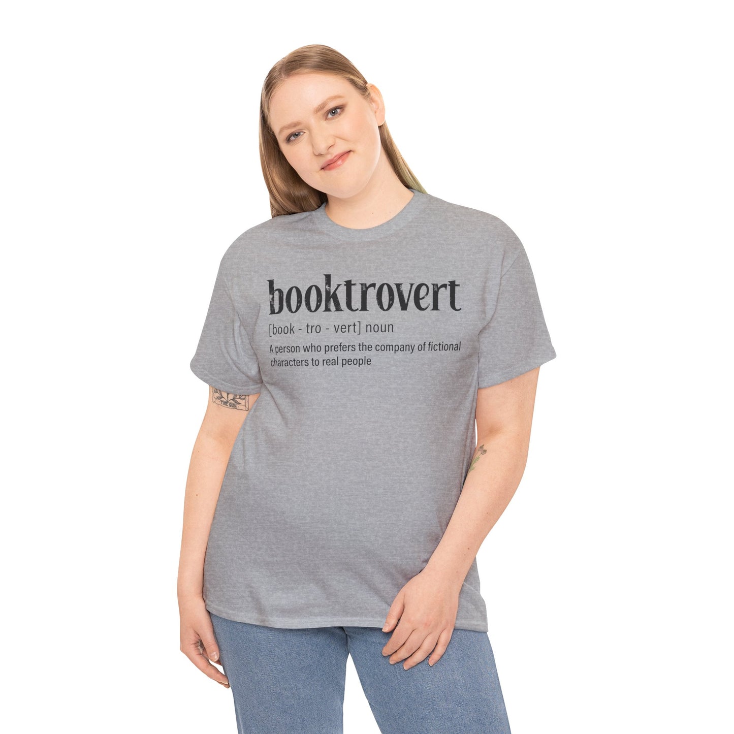 Booktrovert Definition Tee – "booktrovert" Literary Reader T‑Shirt