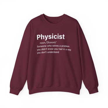 Physicist Definition Sweatshirt, Science Humor, Gift for Physics Lovers — Funny Scientist Gifts for Physicists