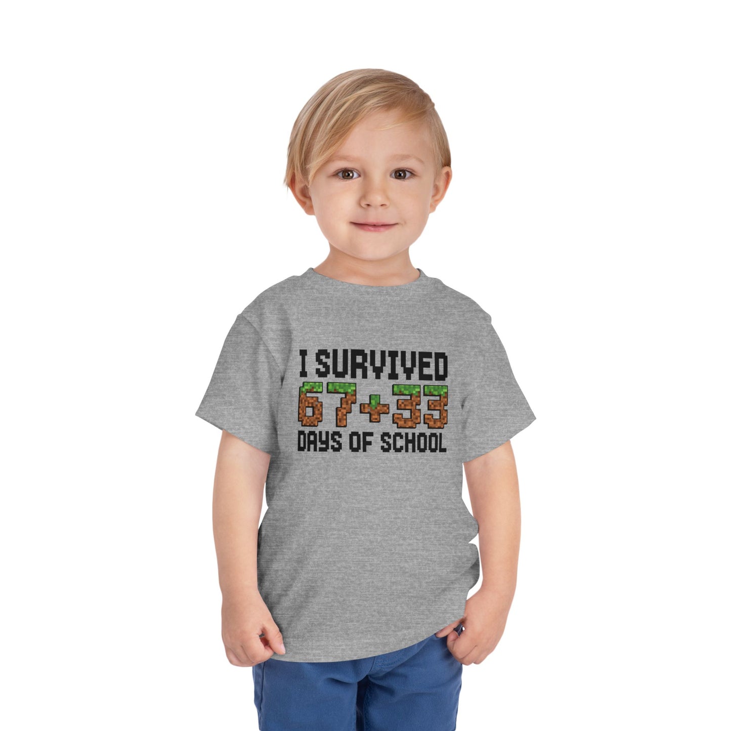 I Survived 67+33 Days of School - End-of-Year Graduation Shirt, School Humor T Shirt