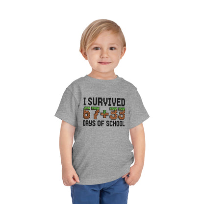 I Survived 67+33 Days of School - End-of-Year Graduation Shirt, School Humor T Shirt