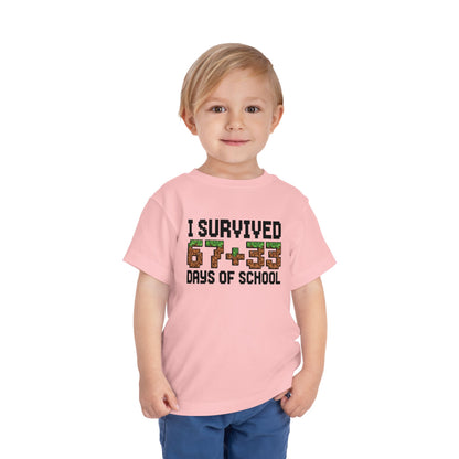 I Survived 67+33 Days of School - End-of-Year Graduation Shirt, School Humor T Shirt