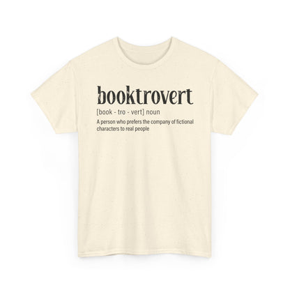 Booktrovert Definition Tee – "booktrovert" Literary Reader T‑Shirt