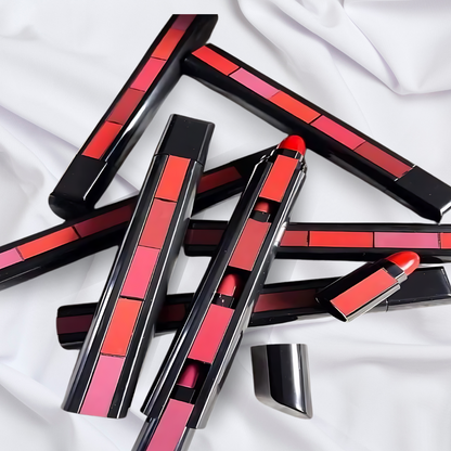 5-in-1 Velvet Matte Lipstick Set – Long-Lasting, 5 Color Combination