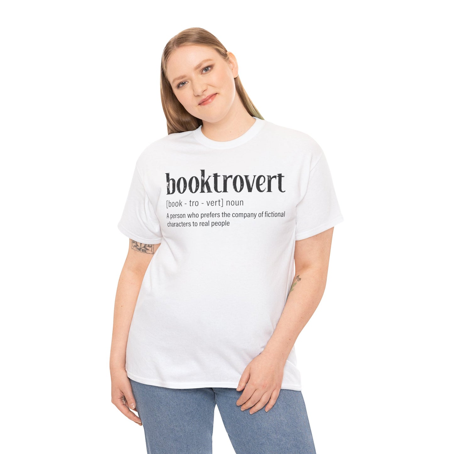 Booktrovert Definition Tee – "booktrovert" Literary Reader T‑Shirt