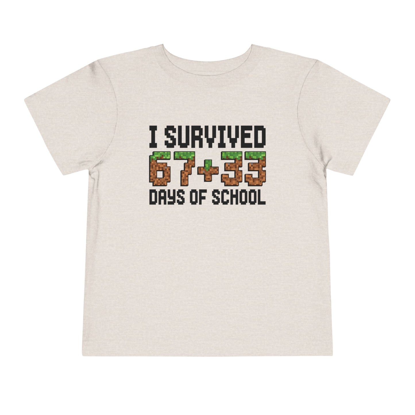 I Survived 67+33 Days of School - End-of-Year Graduation Shirt, School Humor T Shirt