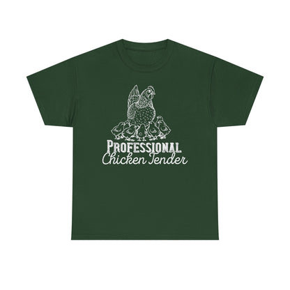 Professional Chicken Tender T-Shirt — Hen & Chicks Farm Tee, Funny Chicken Quotes T Shirt, Gift for Poultry Lovers
