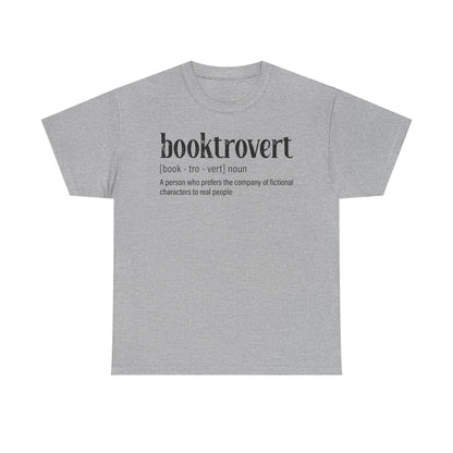 Booktrovert Definition Tee – "booktrovert" Literary Reader T‑Shirt