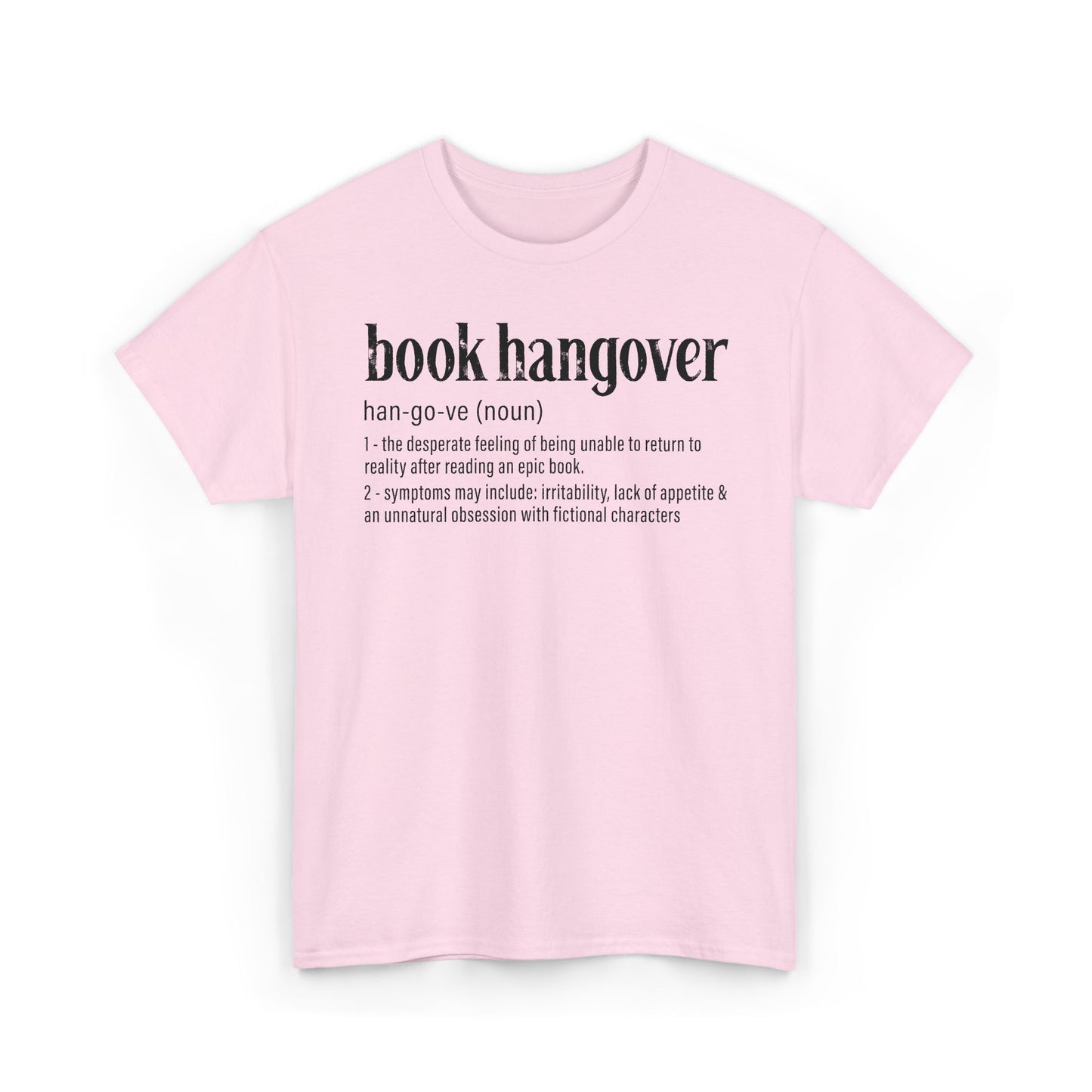 Book Hangover Definition T-Shirt - Literary Reader Tee - Book Lover Quote Tee for Readers