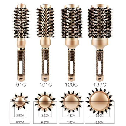 Round Hair Brush Professional Hair Styling Brush, Round Curling Brush Bristle
