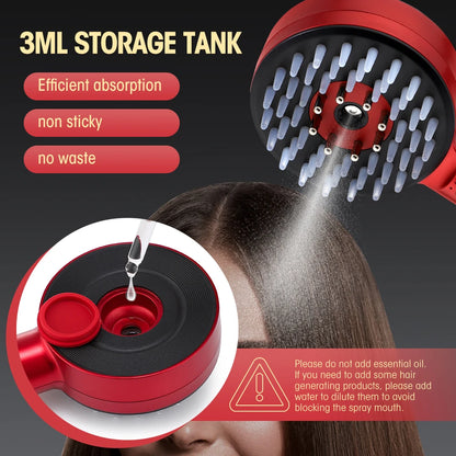 EMS Electric Scalp Massage Comb with Light Therapy – Hair Growth & Anti-Hair Loss Brush