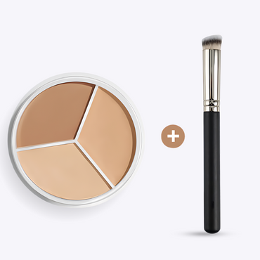 Waterproof Three-Color Concealer Palette – Full-Coverage & Moisturizing
