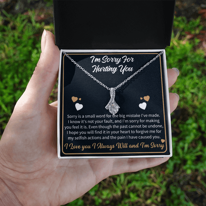 close up of alluring beauty necklace chosen as a thoughtful apology gift