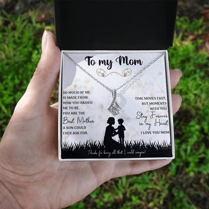 alluring beauty necklace gift celebrating the best mom