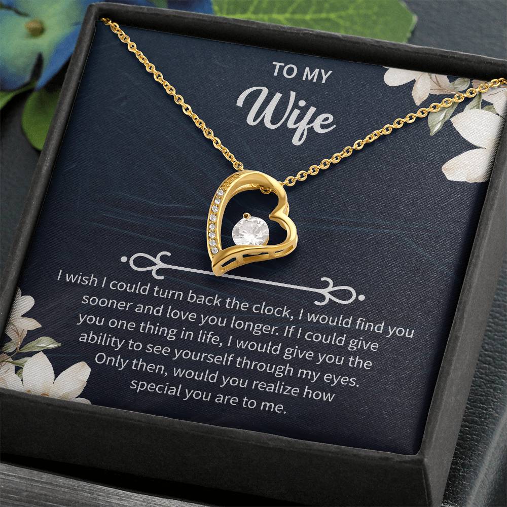 anniversary necklace gift for wife celebrating forever love