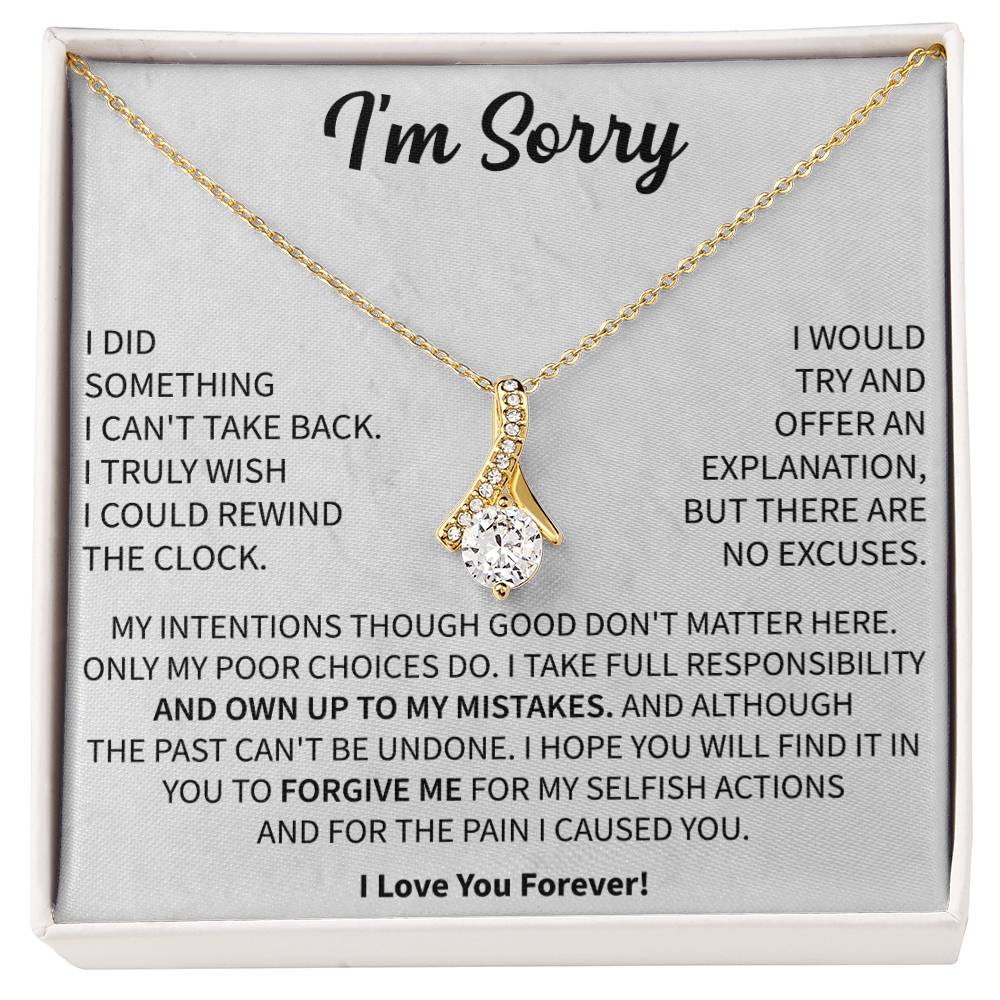 apology necklace gift for wife to say sorry with love