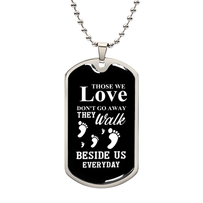 Those we love Luxury Graphic Dog Tag Necklace