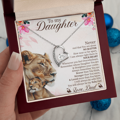 To My Daughter Graduation Gift, Forever Love Necklace for Daughter, Wedding Gift from Parents, Daughter Birthday Present, Soul Daughter Jewelry