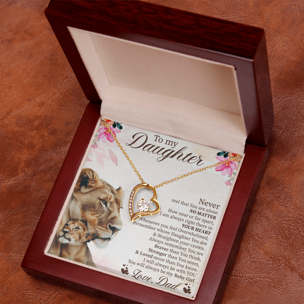 To My Daughter Graduation Gift, Forever Love Necklace for Daughter, Wedding Gift from Parents, Daughter Birthday Present, Soul Daughter Jewelry