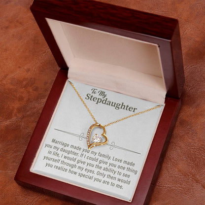 To my Stepdaughter Forever Love Necklace