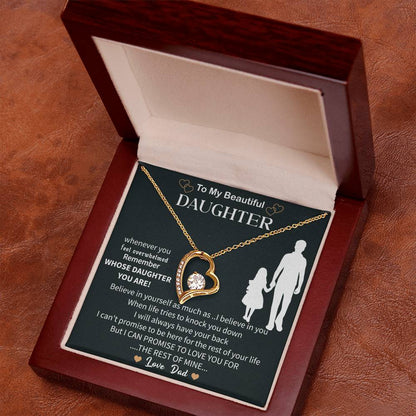 Special To My Daughter Necklace From Mom,  Beautiful Birthday Gift, Mother Daughter Necklace