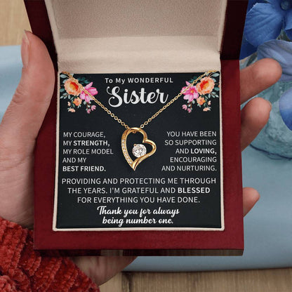 Sister Forever Love Necklace - gifts for sister