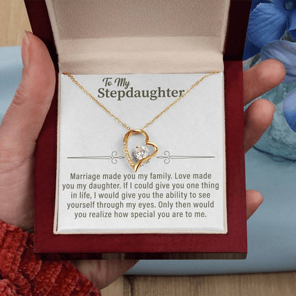 To my Stepdaughter Forever Love Necklace