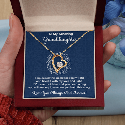 Granddaughter Necklace - Gift from Grandma, Grandpa - Christmas, Birthday, Graduation, Valentines Gifts