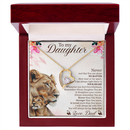 To My Daughter Graduation Gift, Forever Love Necklace for Daughter, Wedding Gift from Parents, Daughter Birthday Present, Soul Daughter Jewelry