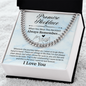 Cuban Link Chain Promise Necklace – Sentimental Promise Jewelry – Anniversary or Commitment Gift