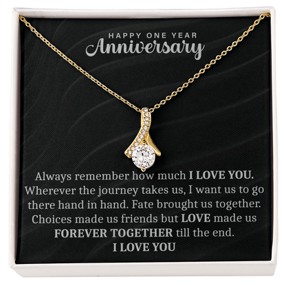 Happy One Year anniversary Alluring Beauty Necklace