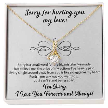 Sorry for Hurting you my love Alluring Beauty Necklace
