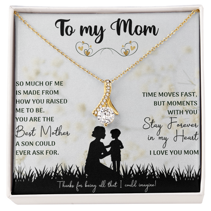 You Are The Best Mother Alluring Beauty Necklace, Mom Necklace, Mom Birthday Gift, Mother's Day Gifts