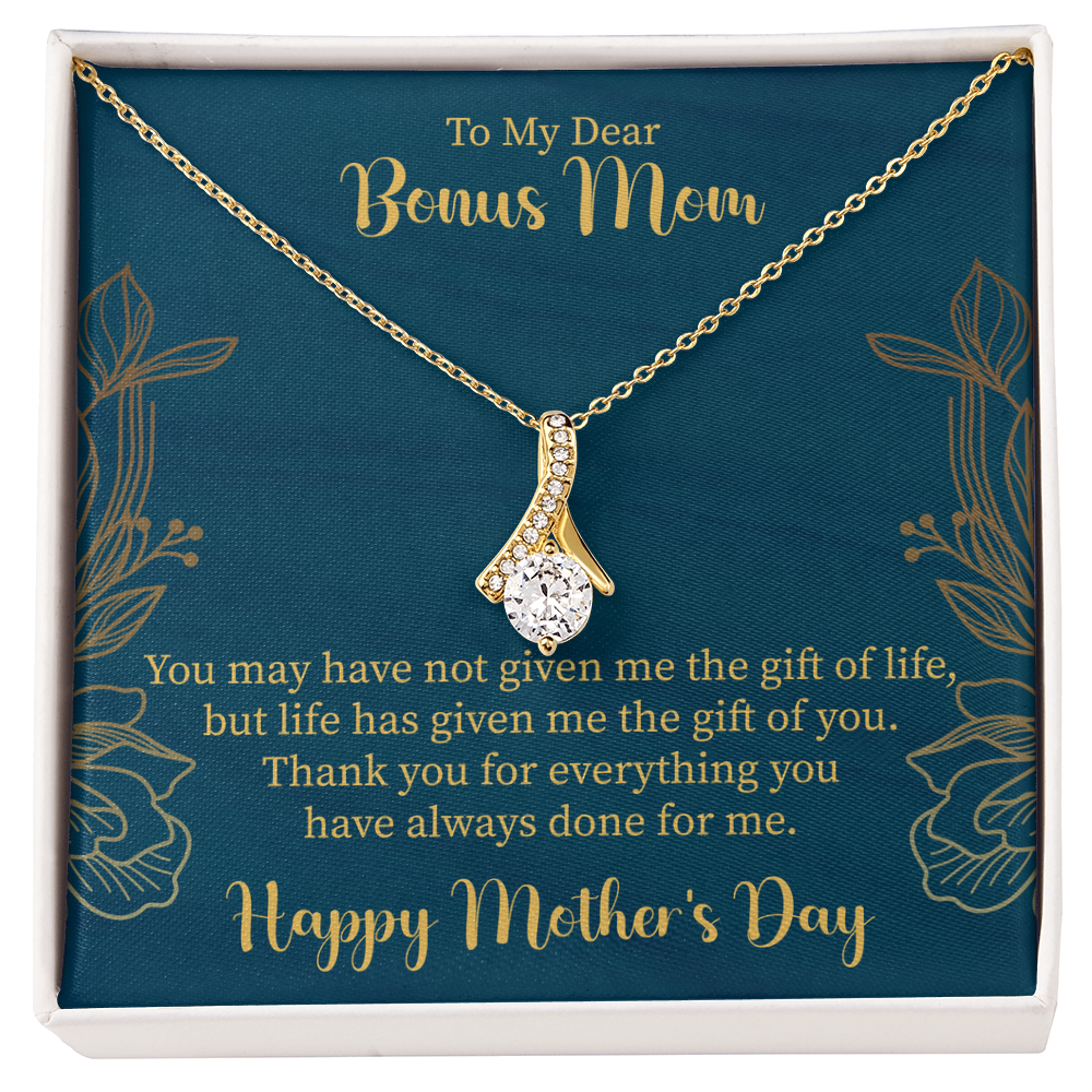 Bonus Mom Necklace Gift, Stepmother Stepmom Gift, Mother's Day Gift