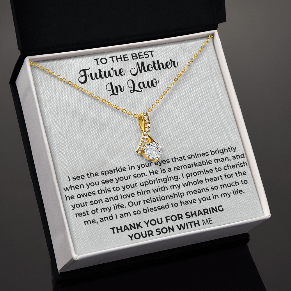 To the best future mother in law necklace - Mother In Law Gift, Mother Of The Groom Gift, Mother Of The Groom Necklace, Mother In Law Gift Bride, Jewelry Necklace