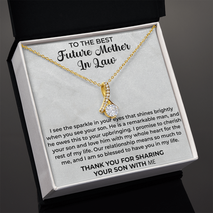 To the best future mother in law necklace - Mother In Law Gift, Mother Of The Groom Gift, Mother Of The Groom Necklace, Mother In Law Gift Bride, Jewelry Necklace