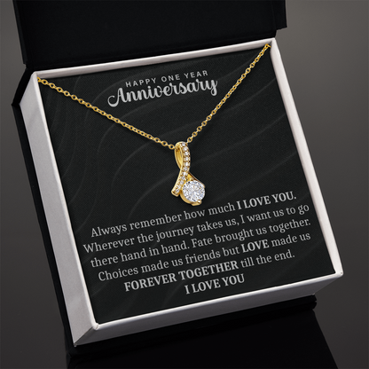Happy One Year anniversary Alluring Beauty Necklace